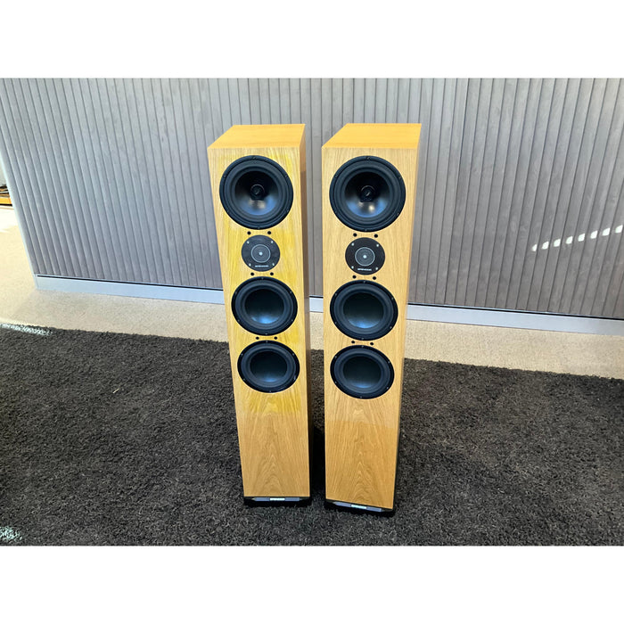 Spendor D9 Light Oak Tower Speakers English made - Pre Loved