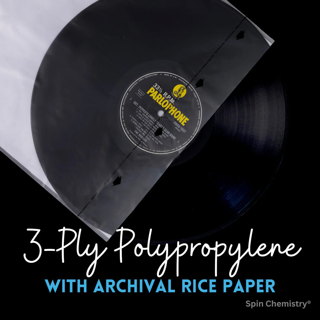 Spin Chemistry - White Audiophile - Inner Record Sleeves