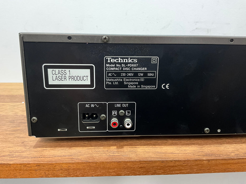 Technics SL-PD687 5 disc CD changer player, pre loved