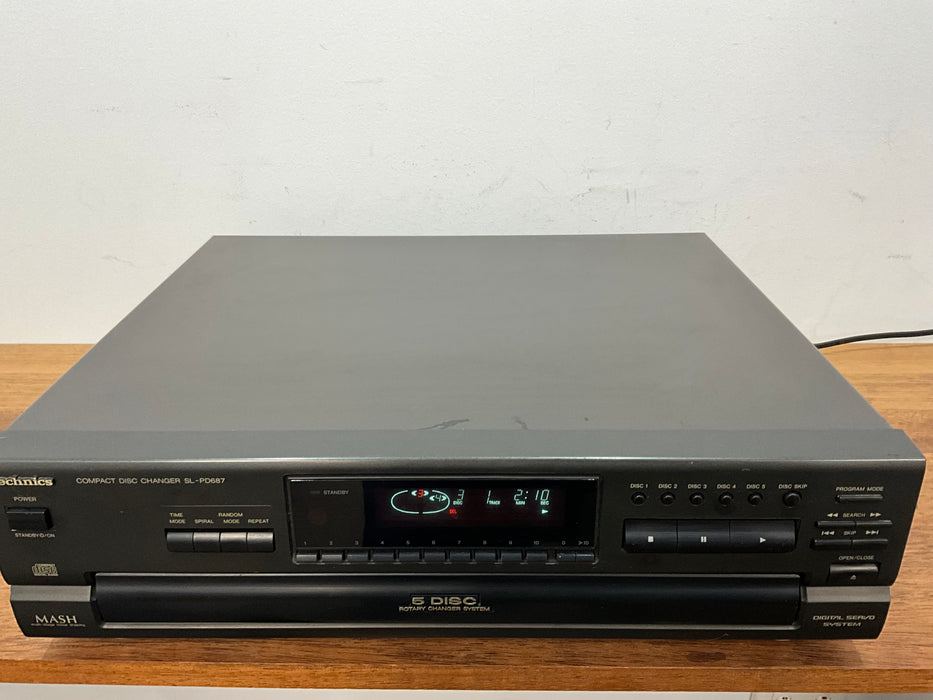 Technics SL-PD687 5 disc CD changer player, pre loved