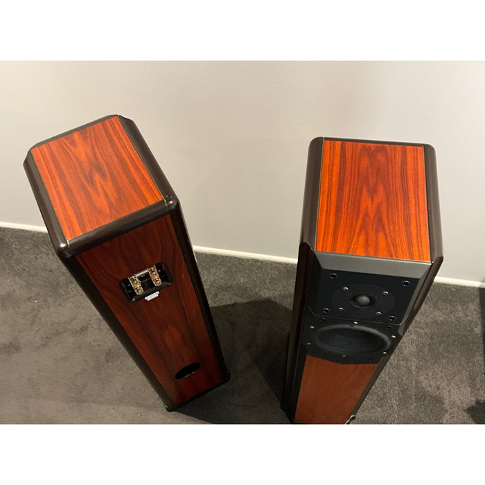 Usher Compass CP 730 Tower Speakers in rosewood/black. Pre Loved