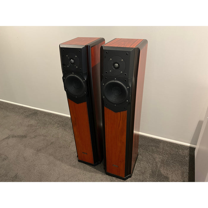 Usher Compass CP 730 Tower Speakers in rosewood/black. Pre Loved