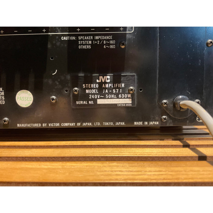 Vintage JVC JAS-71 Integrated Amplifier, Classic Retro piece with warranty.