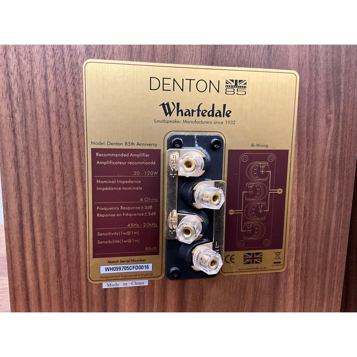 Wharfedale - Denton 85th Anniversary - Bookshelf Speakers, Mark on top, Preloved
