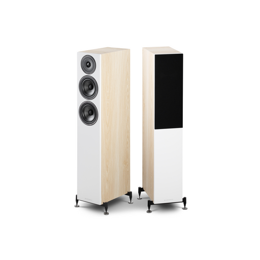 Wharfedale Diamond 12.3 Tower Speakers White/oak finish, Pre Loved