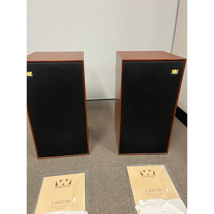 Wharfedale Linton 85th Anniversary Mahogany (WITH STANDS) - Pre Loved