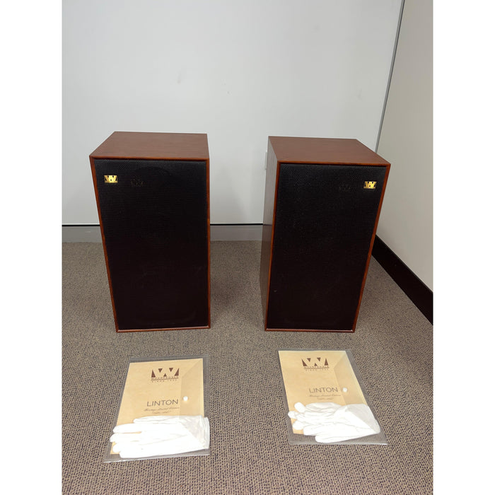 Wharfedale Linton 85th Anniversary Mahogany (WITH STANDS) - Pre Loved