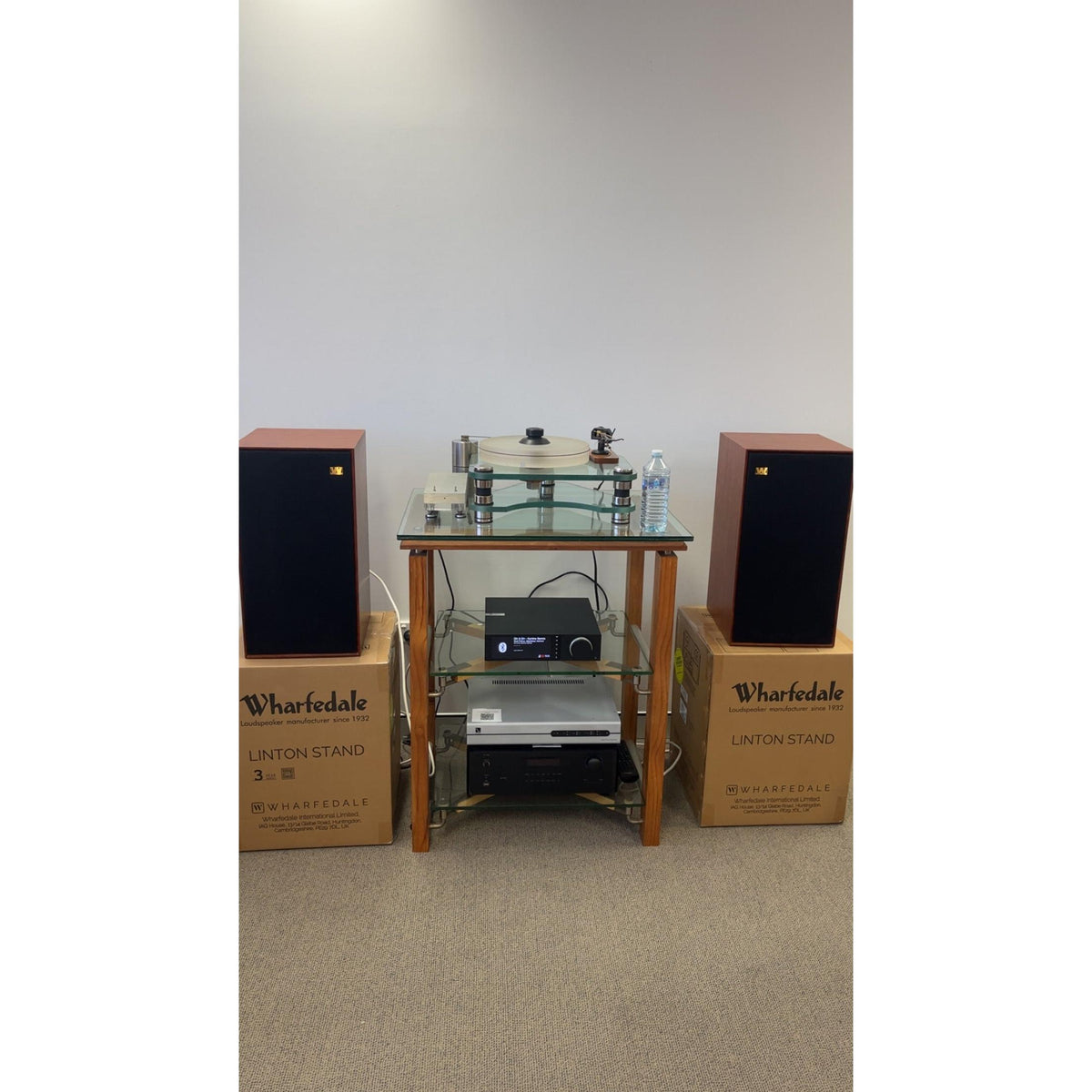 Wharfedale Linton 85th Anniversary Mahogany (WITH STANDS) - Pre Loved