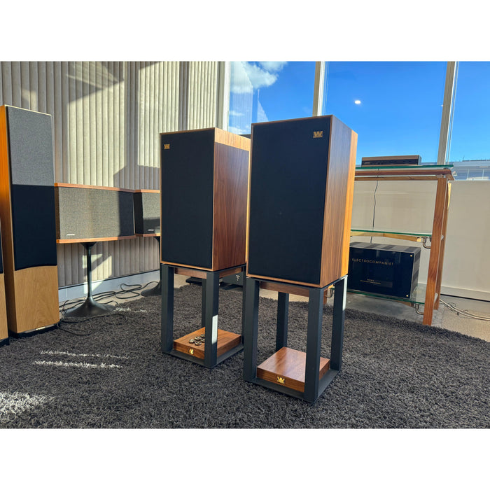Wharfedale Linton Speakers with Stands Walnut - Pre Loved
