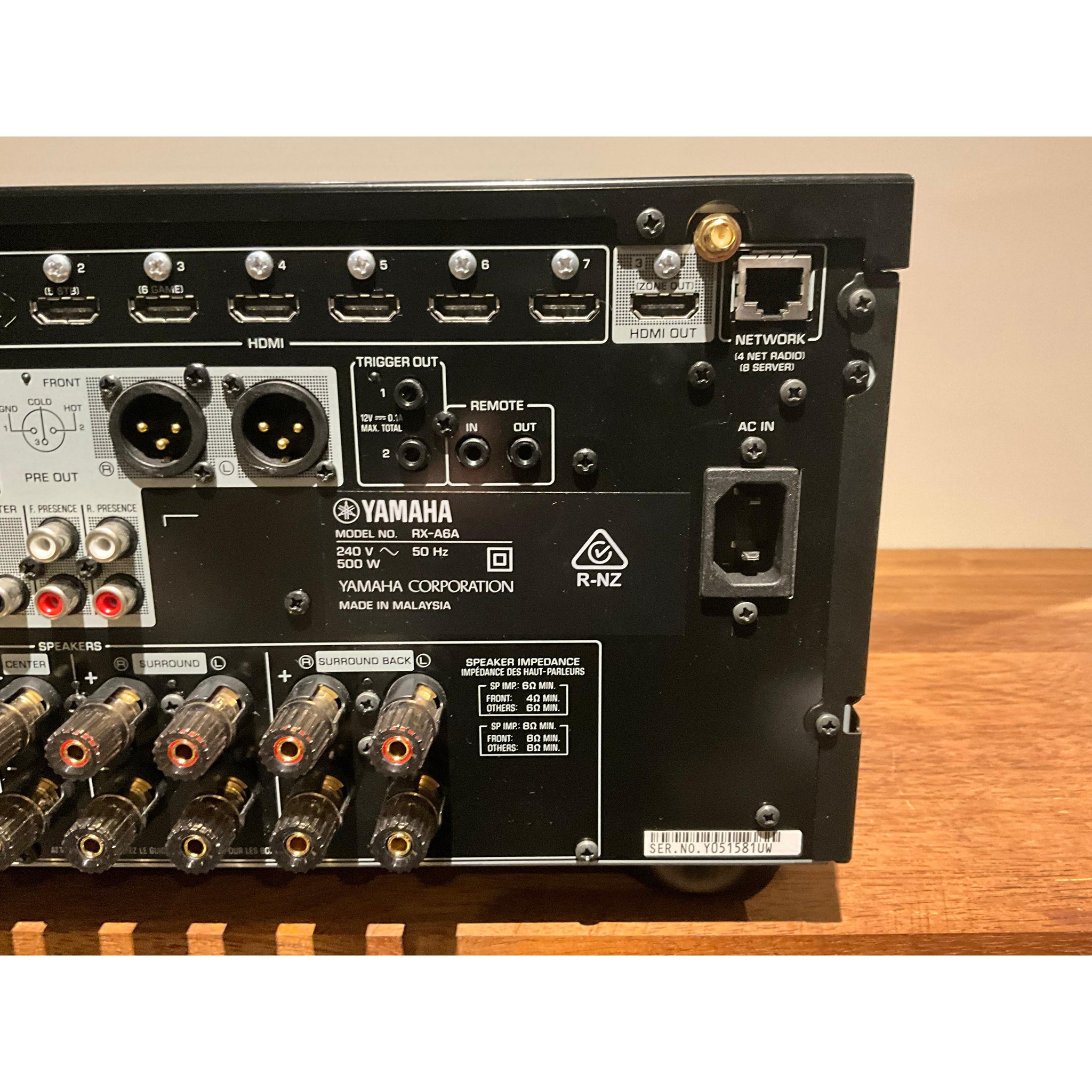 Yamaha Adventage RX-A6A, AV Receiver, Black finish, Pre Loved