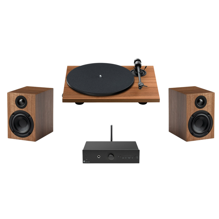 Pro-Ject - E1.2 Entry System - Turntable, Amplifier & Speakers Bundle