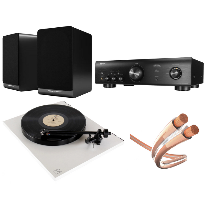 Acoustic Energy, Denon, Rega & Inakustik - AE100.2 PMA-600NE Planar 1 package