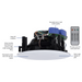 Altronics - Opus One 2-Way Bluetooth - In-Ceiling Speakers (pair)