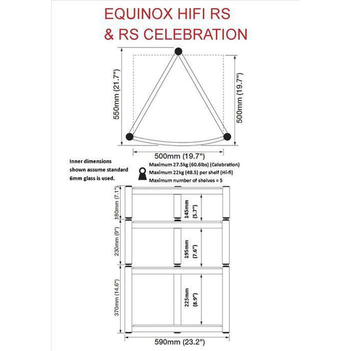 Atacama - Equinox RS - HiFi Rack 2-Shelf Base