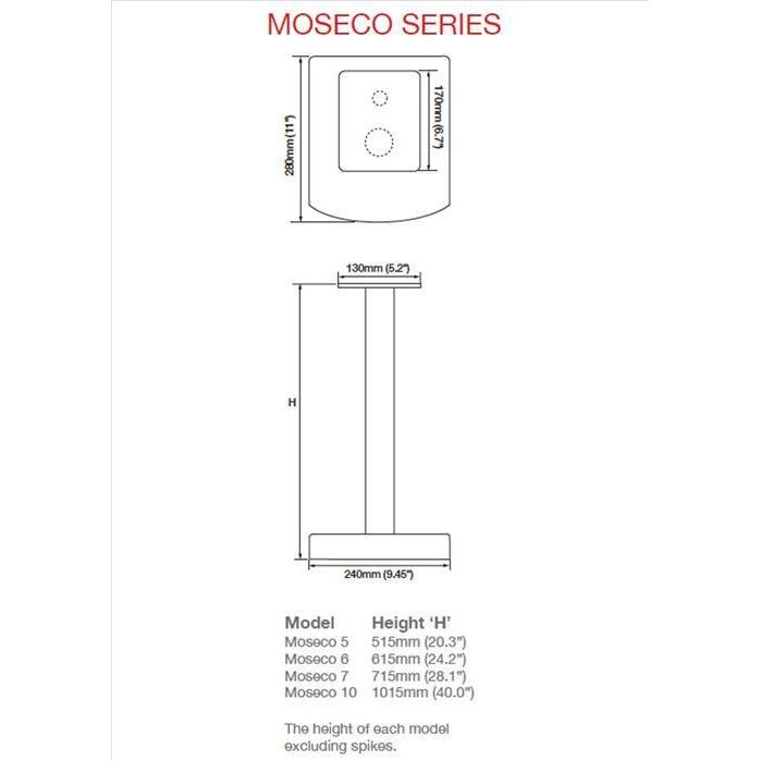 Atacama - Moseco 6 - 600mm Speaker Stands