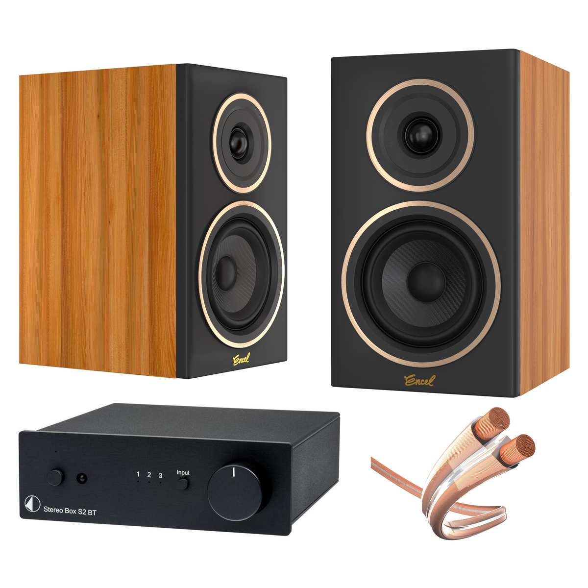 Encel, Pro-Ject, & Inakustik - Gelati Stereo Box BT package