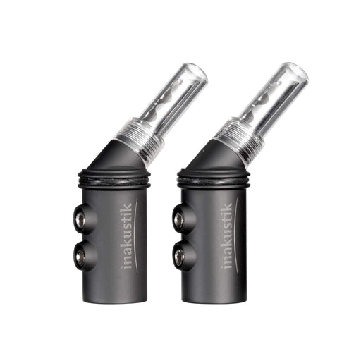 Inakustik - Reference Banana BFA-103-45 - 45° Angled Rhodium Banana Plug (Set of 2)