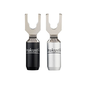 Inakustik - Reference Spade Lug KS-103 - Rhodium Spade Plug (Set of 2)
