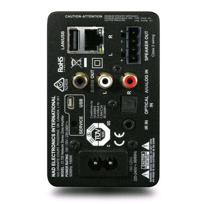 NAD - CI 720 V2 - Network Stereo Zone Amplifier