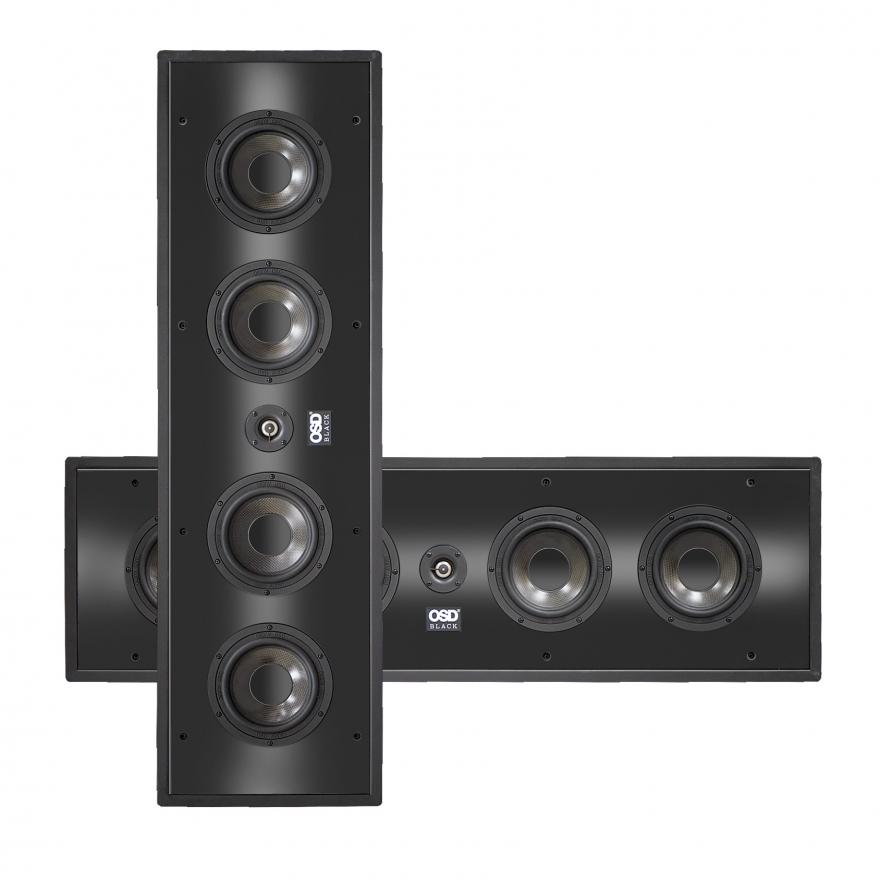 OSD Audio - Black T69 - LCR Speaker