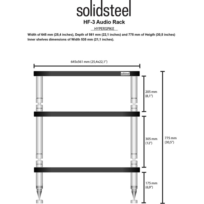 Solidsteel - Hyperspike HF - Hi-Fi Rack