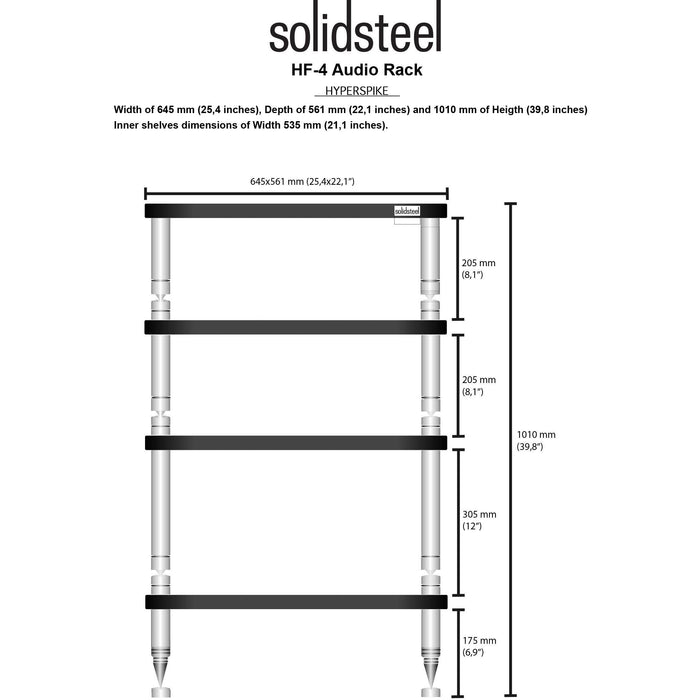 Solidsteel - Hyperspike HF - Hi-Fi Rack