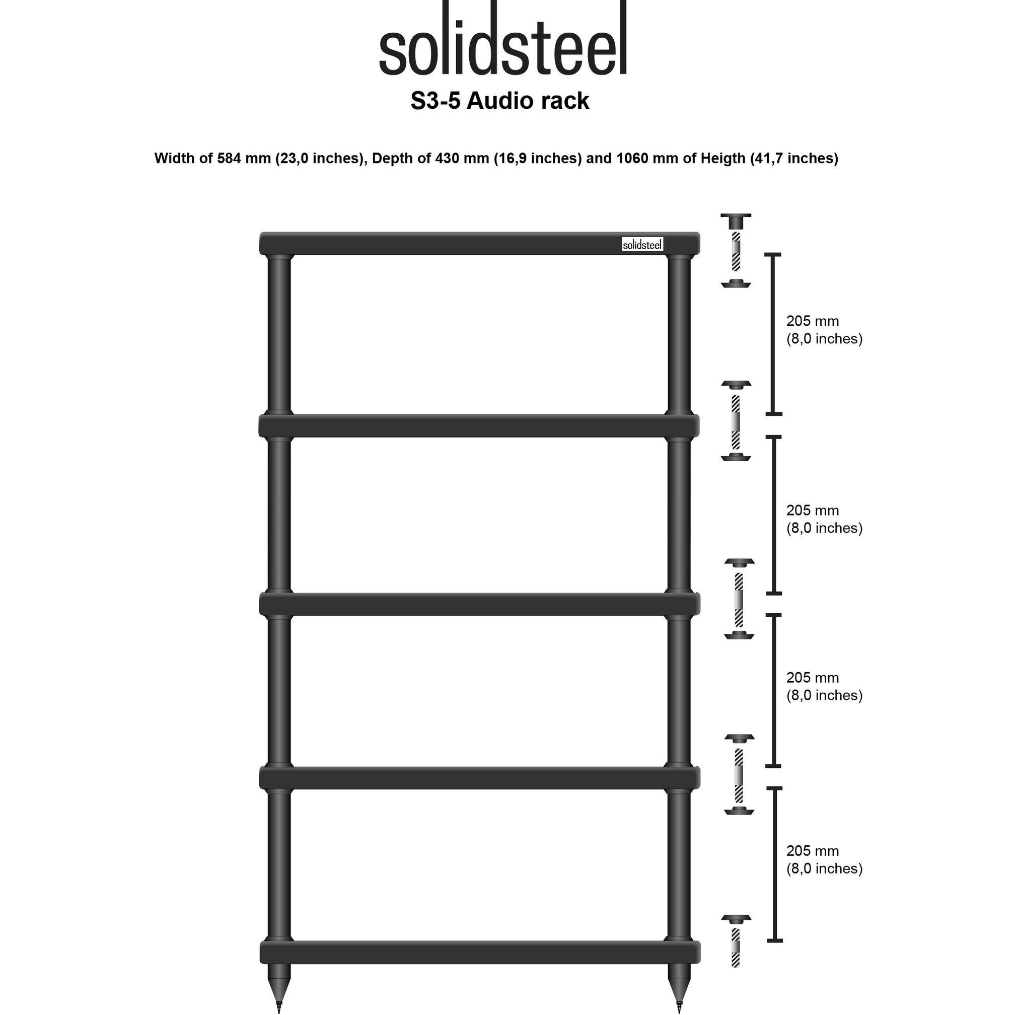 Solidsteel - S3 - Hi-Fi Rack — The Audio Tailor