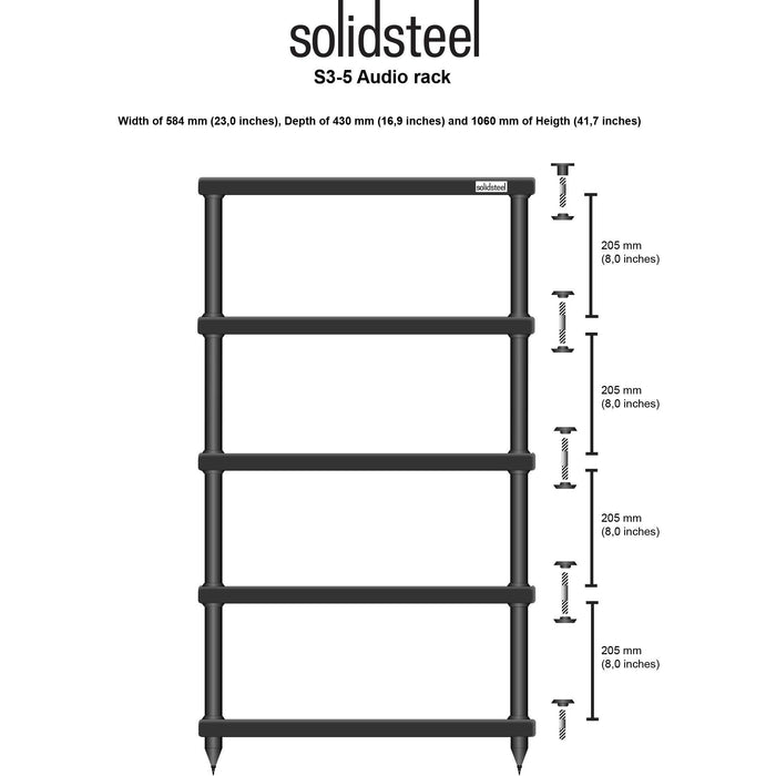 Solidsteel - S3 - Hi-Fi Rack