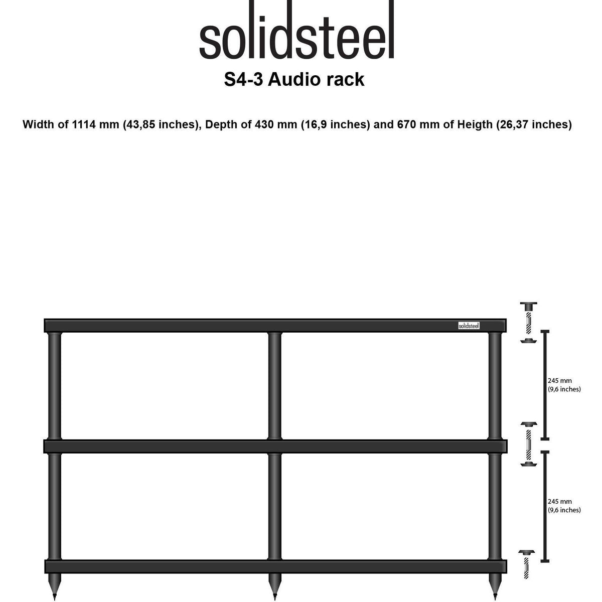 Solidsteel - S4 - Hi-Fi Rack