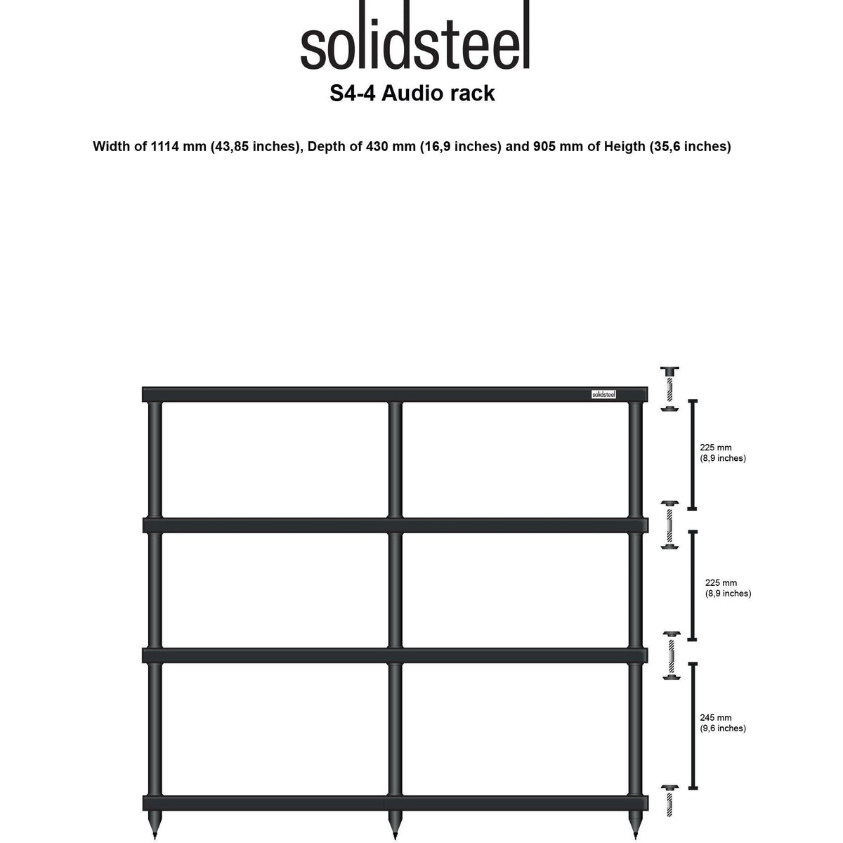 Solidsteel - S4 - Hi-Fi Rack