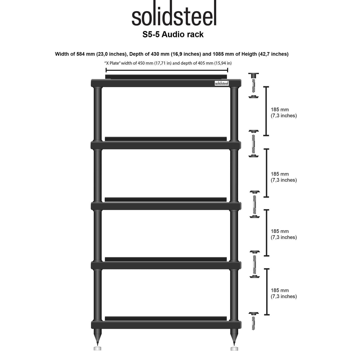 Solidsteel - S5 - Hi-Fi Rack