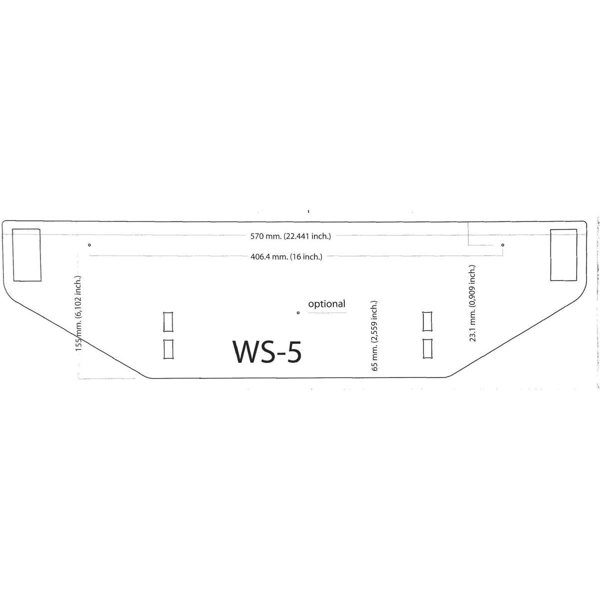 Solidsteel - WS-5 - Turntable Wall Shelf
